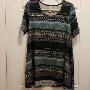 LuLaRoe Perfect T size Large Aztec